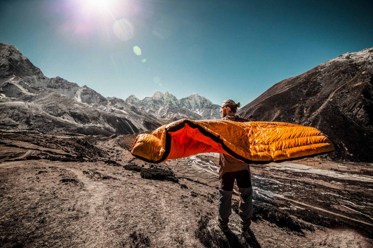 Ultraleichter Schlafsack Daune & Kunstfaser im Test