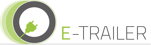 E-Trailer-Logo, minimalistisch und modern