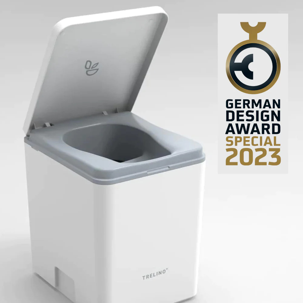 Trelino-Trockentrenntoilette, preisgekröntes Design