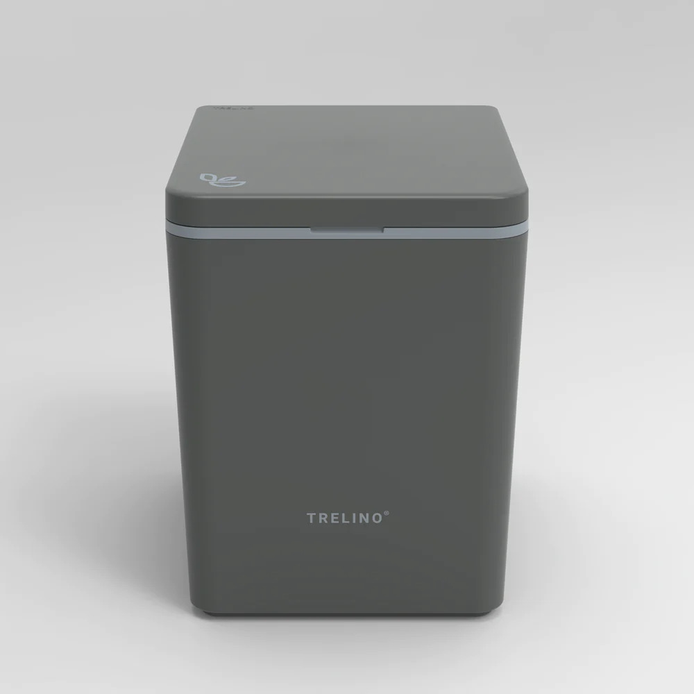 Graue Trelino-Evo-L Campingtoilette, kompakt und tragbar