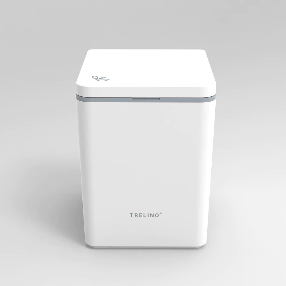 Weiße Trelino-Evo-L Campingtoilette, kompakt design