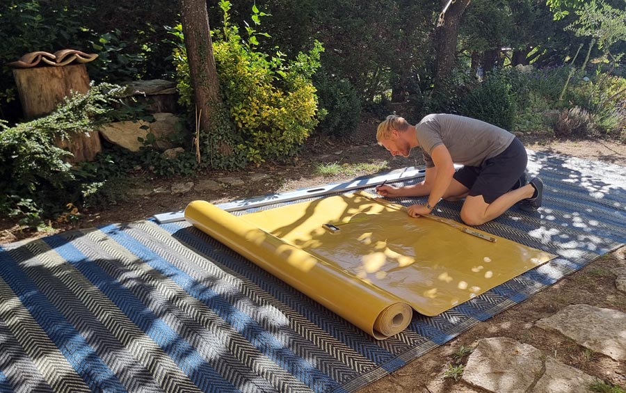 filz-teppich-carpet-vorbereitung
