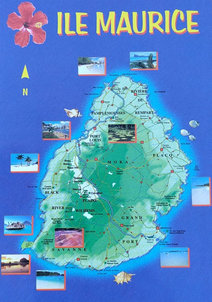 Besten Sehenswürdigkeiten auf Mauritius auf der Karte
