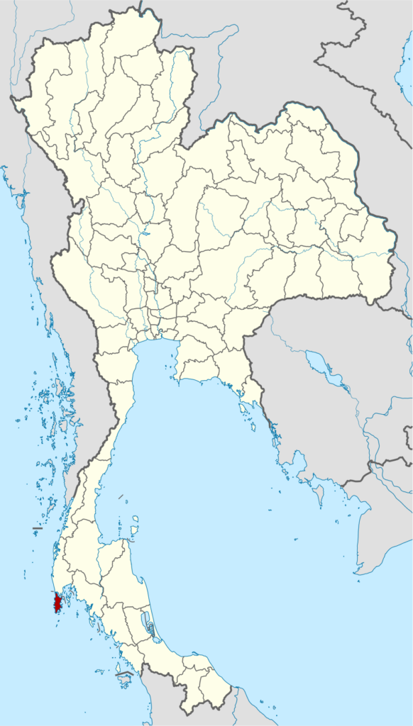 Karte: Lage von Phuket in Thailand